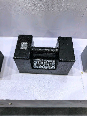 Peso de hierro fundido gris de 20 kg (grado M1/M2) para ensayos de estabilidad de grúas y verificación de la seguridad de los ascensores
