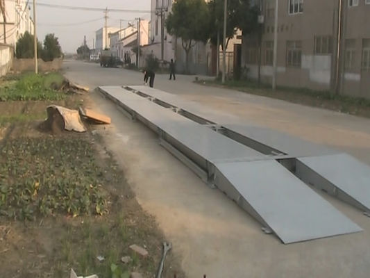 Plataformas de pesaje portátiles de 30-150T de capacidad para pesaje industrial