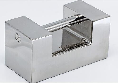 Peso del bloque de prueba de barra rectangular de acero inoxidable Masa con balanzas de pulido de espejo