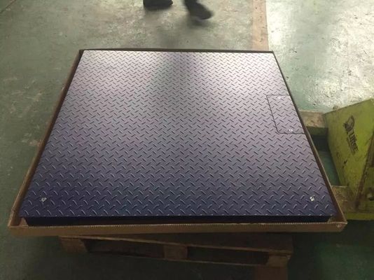 Balanza de pisos industriales de bajo perfil con células de carga de acceso a la rampa
