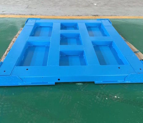 Balanza de pisos industriales de bajo perfil con células de carga de acceso a la rampa