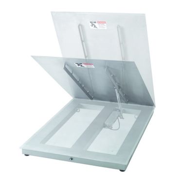 PFA579lift-DS1500A Báscula Industrial Robusta de Piso con Plataforma de Carga Plegable para Fácil Almacenamiento