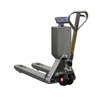 Báscula para transpaleta industrial de acero inoxidable PJA439 - Sistema de pesaje duradero e higiénico