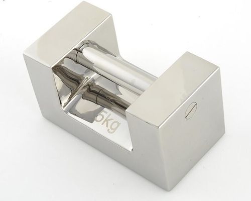 Peso de ensayo de trabajo pesado de acero inoxidable de 5 kg para uso industrial