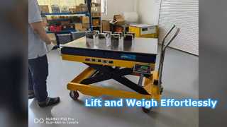 Báscula elevadora de tijera móvil SMARTWEIGH 1000 kg